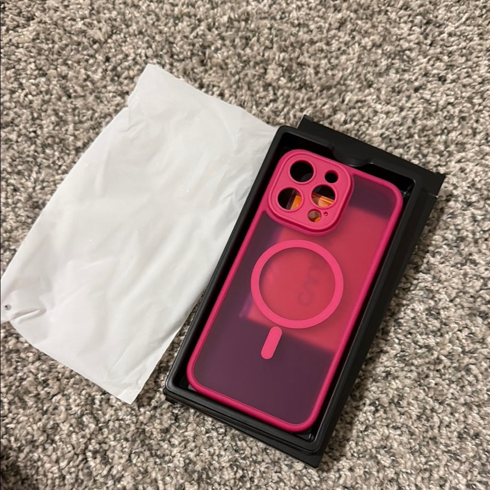 Pink MagSafe-Compatible Phone Case - Picture 2 of 3